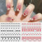 Kabwea 4 Stück 3D-Nagelkunstaufkleber, herzförmiges Muster, selbstklebende Nagelaufkleber, geeignet für verschiedene Nageldesigns,Valentine Nail Stickers