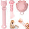 PETPAWLOVELY-Cat&Dog Food Can Covers Lids,Silicone Cat Food Spatula or Can Opener,Cat Treat Spoon.Multi-Function Cat Treat Dispenser Spoon,1 Lid&2 Spoon for Wet Food(Pink)