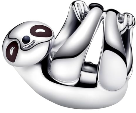 Ruaidhra Sterling Silber S925 Hängendes Faultier Charms & Beads für Damen,Family,Blume Glühwürmchen Schildkröte Moments Charm Anhänger für Armbänder,Sicherheitskette,Geschenk für Frauen Geburtstag