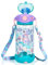PinkSheep Botella de agua para niños con pajita/cordón, 650 ml, sin BPA, botella de agua potable a prueba de fugas, tapa abatible para niños, niñas, niños, escuela, deportes, viajes (sirena)