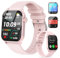 TRAUSI Smart Watches for Women Men, 1.83 inches HD Smartwatch with 120 Sports Modes, Heart Rate/Sleep Monitor, IP67 Waterproof, Bluetooth Call & Music Control for iPhone/Android (Pink)