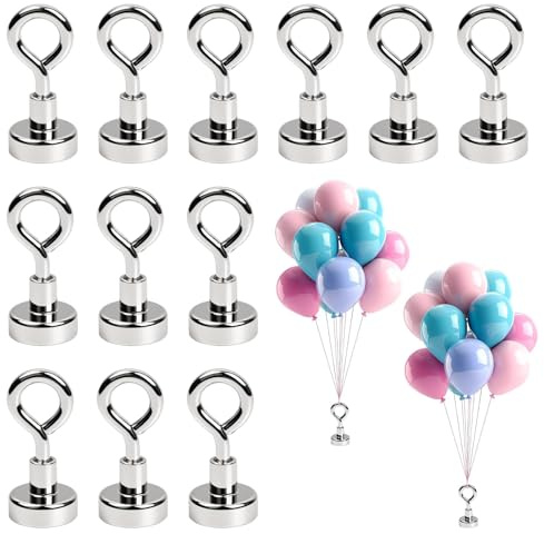 12 Stück Luftballon Beschwerer,Ballongewicht Für Heliumballons,Luftballon Ständer,Ballon Beschwerer,Wiederverwendbare Ballongewichte Für Party,Hochzeit,Geburtstag,Weihnachten (Silber)