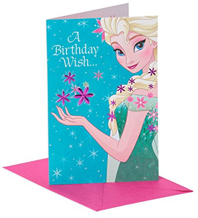 American Greetings Geburtstagskarte für Kinder (Frozen, Queen Elsa)
