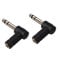 Oxsubor 1/4 Inch TRS to 3.5mm Right Angle Adapter,6.35mm Male to 3.5mm Female 90 Degree Stereo Headphone Audio Adaptor Converter Connector (1/4'' TRS Right Angle Adapter (2PCS)