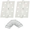 Bisagras para puerta interior y exterior de 102 mm con rodamiento de bolas, blanco