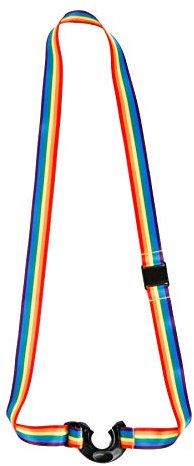 MIK funshopping Trinkflaschenhalter, Tragegurt für Trinkflaschen, Getränkehalter für Festival- und Outdooraktivitäten, Flaschengurt (Regenbogen/Rainbow)