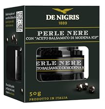 De Nigris 1889 Perles de Modène Noires avec Gouttes de Vinaigre Balsamique | Élégantes Perles de Vinaigre Balsamique, Vinaigre Balsamique Authentique pour une Saveur Intense, Un Délice pour Vos Plats
