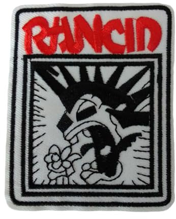 Rancid Punk Rock Heavy Music Band Iron ON/SEW ON Embroidered Patch 9 cm x 7 cm (H x W)