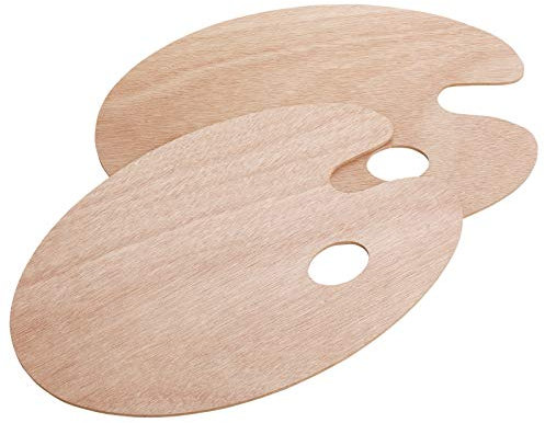 Mr. Pen Palette de peinture en bois, lot de 2, palette d'artiste, palette de peinture à l'huile, palette de peinture en bois, palette d'art pour peinture, palettes, palette de peinture en bois,