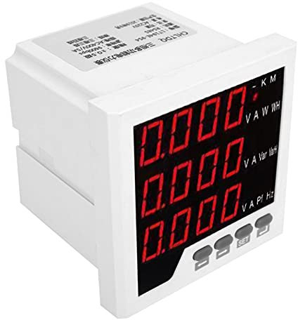 Voltmetro, multimetro digitale trifase, display da campo a LED durevole per edifici intelligenti di automazione della distribuzione