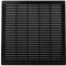 VONLIS® Rejilla de ventilación de plástico rectangular, 350 x 350 mm, antracita/grafito
