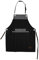 BO877000 Barbary & Oak Denim Apron with Leather Details, Adjustable Straps, 4 Pockets, Blue