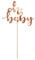 Cake Topper Oh Baby Kuchenstecker Made in EU Kuchendeko Kuchenaufsatz Babyparty Gender Reveal Party Baby Mädchen