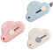 Mini Taglierino Tascabile, 3 Pezzi Coltelli Multiuso, Coltello Retrattile Portatile, Coltello di Sicurezza, Mini Cutter, Coltello in acciaio legato con foro catena chiave, Retrattile(Nuvola)