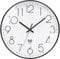 VIVILINEN Funkuhr geräuschlos Wanduhr Ohne Tickgeräusche Modern Funkwanduhr Lautlos Wanduhr Nicht Tickend Hängeuhr für Wohnzimmer Schlafzimmer Büro Küche 30x30cm/12 Zoll (Schwarz-Weiß-2)