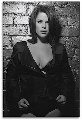 NOGRAX Schauspielerin Star Neve Campbell Poster für Schlafzimmer, Ästhetik, Bilddruck, Leinwand, Malerei, 20 x 30 cm, ungerahmt