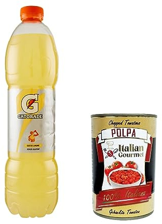 Italian Gourmet Limone bevanda energetica 6 x 1,5L Zitrone Getränk Vorrat | Gusto agrumato e frizzante, koffeinhaltige Erfrischung servita fredda für, Gesamtnettogewicht 9 L + Kostenlos Polpa 400g