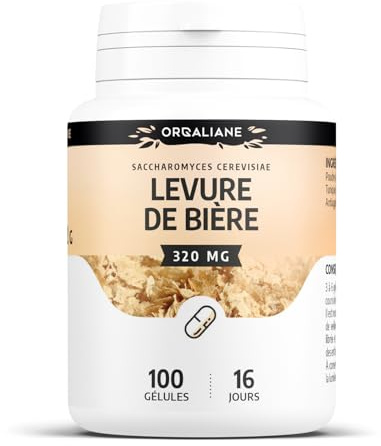 Levure de bière revivifiable 320 mg - 100 gélules - Orgaliane