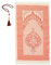 Prien Gebetsteppich Muslim mit Tesbih | Seccade mit Gebetskette | Gebetsmatte Islam für Frauen | Islamische Teppich Geschenke Set für Männer | Prayer Mat Geschenk Gebet Ramadan Namazlik (Rot)
