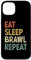 Hülle für iPhone 13 Eat Sleep Brawl Repeat Stars Lustiges Videospiel