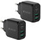 40W USB C Ladegerät, Gcstnn Schnellladegerät 2-Pack 4 Port PD3.0 QC3.0 USB C Ladestecker für iPhone 15 Plus 14 Pro Max 13 Pro 12 Mini 11 SE XS XR 8, iPad, Samsung, Xiaomi, Google Handy-Schwarz