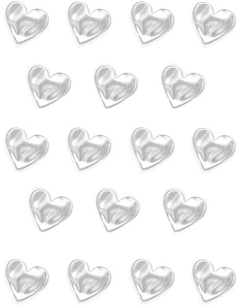 18PCS Silver Fridge Magnets Cute Love Heart Refrigerator Magnets, Decorative Magnets for Whiteboard Cabinet Locker, Lovely Magnets for Classroom Kitchen Office