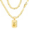 AMAR OPRAVA Goldkette Herren 585, Kette Herren 925/585 - Königskette - Herren Schmuck, goldene Herrenkette mit Medaillon 70 cm - Geschenk Freund, Herren Geschenke Geburtstag - Halskette Herren