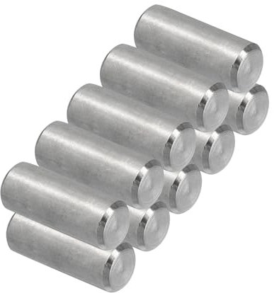 PATIKIL 10pz Assortimento Tasselli in 304 Acciaio Inox 8 x 20mm, Spina Centraggio Perni Metallo Cilindrica Perno Picchetti per Mensole Elementi per Posizione Componenti Fissaggio Mobili