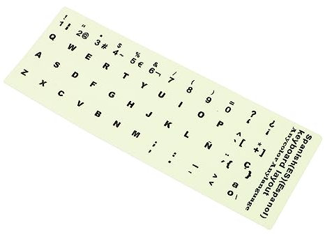 HOMOCONO 1 Sheet Keyboard Glow Sticker Laptop Keyboard Cover Notebook Stickers Laptop Sticker Computer Keyboard Stickers for Desktop Keyboard Russian Keyboard Laptop Keyboard Decals