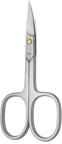 Nail Scissors & Cuticle Scissors as Combination Scissors - Curved Edge - Hand Polished Stainless Steel