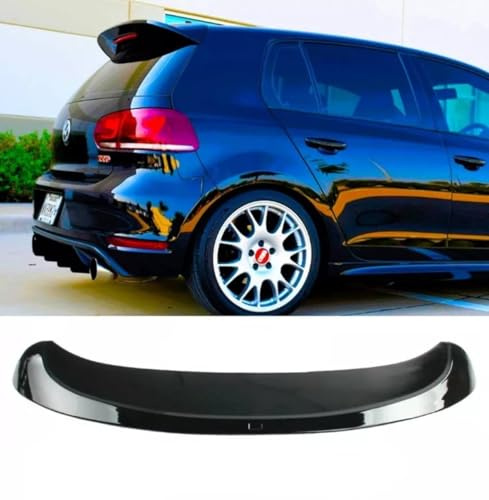For Auto Perfectionists UK Rear Boot Spoiler Compatible With VW Golf MK6 TSI TDI GTI R20 Style Carbon Fibre Boot Spoiler 2008-2013 ABS Carbon Fibre