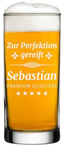 polar-effekt Bicchiere da birra da 485 ml moderno con incisione come Grschenk – regalo da uomo per compleanno – Bicchiere per Pils, Kölsch & Export – Bicchiere stabile e robusto