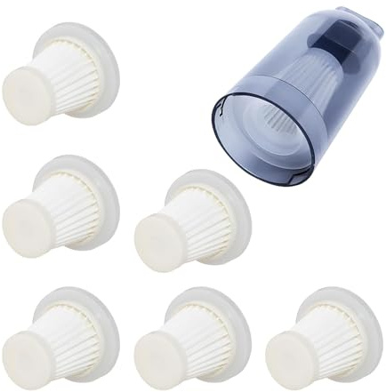 6Stück Washable HEPA Filters for Mini Upright Vacuums Cleaner Filtri di ricambio per Micists, Antifnu, Feolavi Upright Vacuum Cleaner, Ersatzfilter für Kabellosen Mini Handstaubsauger