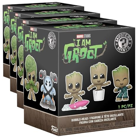 Funko Mystery Mini - Marvel - Guardians of The Galaxy - 1 of 12 to Collect - Styles Vary - Groot Shorts- Vinyl-Sammelfigur - Geschenkidee - Offizielle Handelswaren - TV Fans und Display