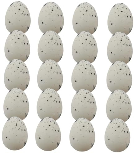 SUPVOX 50 Stück Schaumstoff Ostereier Dekoration Leichte Selbstgemacht Bastel Eier für Miniatur Eier Ornament für Osterparty Vielseitig Einsetzbar als Foto Requisite und Wohnaccessoire