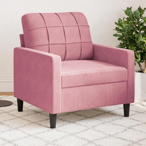 Generico Poltrona Rosa 60 cm Velluto,Divani-4007607