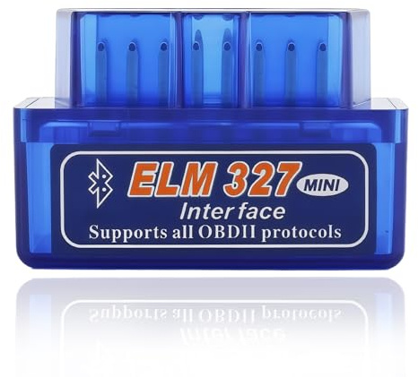 Mini ELM-327 OBD2 Bluetooth Scanner,Bluetooth OBD2 Diagnosegerät (1 Stück) | OBD2 Bluetooth Adapter,OBD-II diagnosewerkzeug für Android/iOS/Windows,Auto-Scanner mit EIN-Chip-Technologie für Moderne Auto