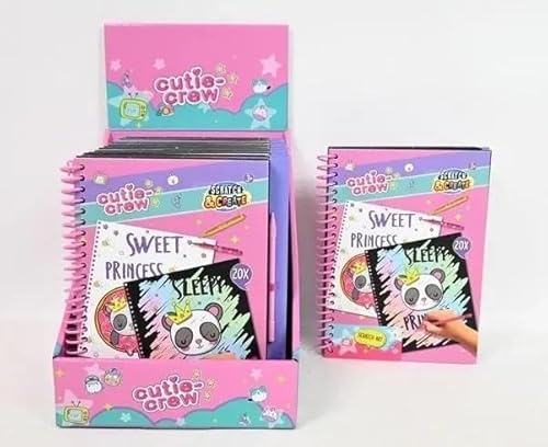 Canenco Twisk Malbuch Cutie Crew Kratz- und Malbuch für Kinder