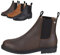 SUEDWIND FOOTWEAR Chelsea Boot »NEW WORK WINTER« bequeme Stiefelette aus Rindsleder Made in Portugal | Reitschuh mit robuster Gummisohle | Merino Lammfell | Schuh Schlupf Stiefel | Braun 37