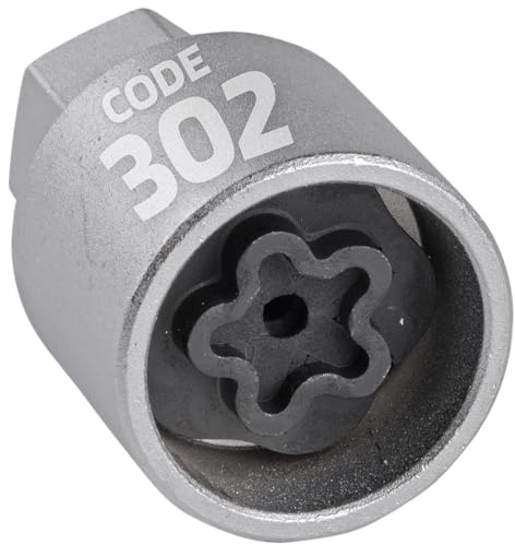 SW-Stahl 02385L-2 Felgenschloss Adapter 302 für Mercedes-Benz | Ersatzschlüssel zur Demontage der Radsicherung - Robuster Chrom-Vanadium-Stahl - Felgensicherung Lösewerkzeug