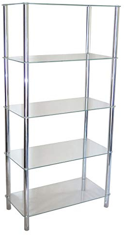 ASPECT Contour 5-Tier Shelving Display Unit, 70 x 35 x 141 cm