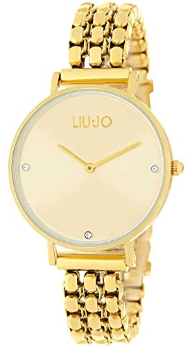 LiuJo Damen Analog Quarz Uhr mit Edelstahl Armband TLJ1387