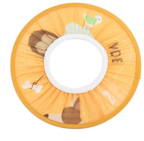 Gorro de ducha para bebé, tela impermeable Gorro de champú para bebés Elástico para niños Ducha para baño Sombrero de protección (Amarillo)