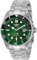 Invicta Pro Diver 30808 Herren Uhr - Wasserdicht - Analog - Quarzuhrwerk - Edelstahl mit grünen zifferblat - 43mm