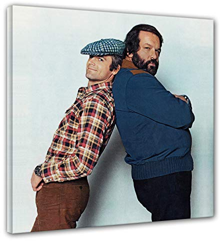 Terence Hill und Bud Spencer - Zwei wie Pech und Schwefel - Leinwand (60 x 60cm)