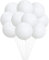 10 Stück Luftballons Weiß Ballons Hochzeit 24 Zoll Latex Luftballons Party Ballons Helium Riesen Ballons Rund Große Dicke Ballons Biologisch Abbaubar für Geburtstags Graduierung Vorschlag Dekoration