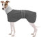 Geyecete Fleece Hundemantel Pullover für Windhunde,Whippet winterjacken Rollkragen Warmes Verstellbaren Winterpullover für hunde, kleidung Speziell für Greyhounds Lurcher und Whippets-Grau-XL