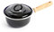 BK Indigo Casserole Émaillée Héritage Néerlandaise avec Couvercle avec Revêtement Antiadhésif en Céramique Sans PFAS, 16 cm/1.2 Litre, Induction, Lavable au Lave-vaisselle, Va au Four, Noir