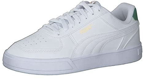 PUMA Caven Jr Sneaker, White White-Amazon Green Team Gold, 36 EU