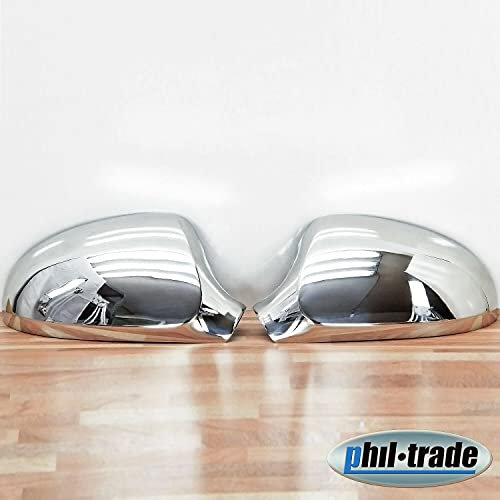 EDELSTAHL SPIEGELKAPPEN CHROM von Recambo passend für VW PASSAT B6, 3C | BJ 2005-2010